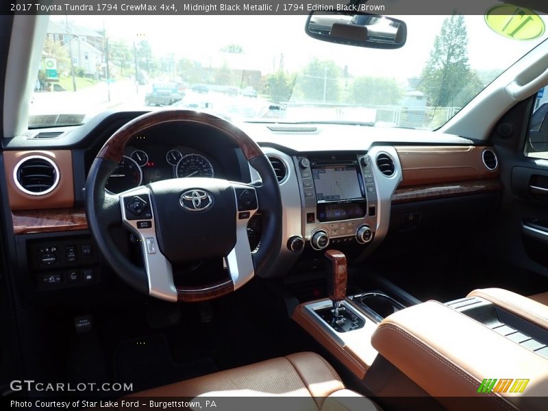 Midnight Black Metallic / 1794 Edition Black/Brown 2017 Toyota Tundra 1794 CrewMax 4x4