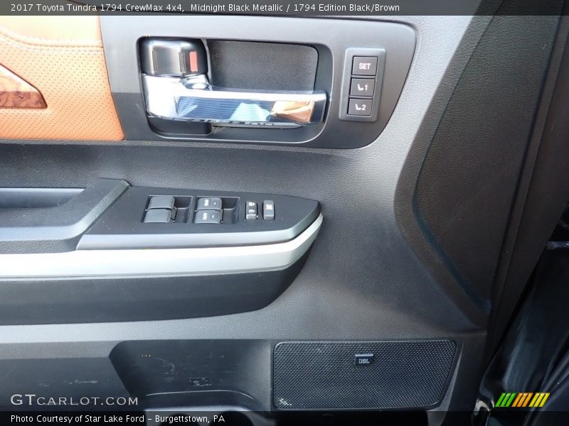 Midnight Black Metallic / 1794 Edition Black/Brown 2017 Toyota Tundra 1794 CrewMax 4x4