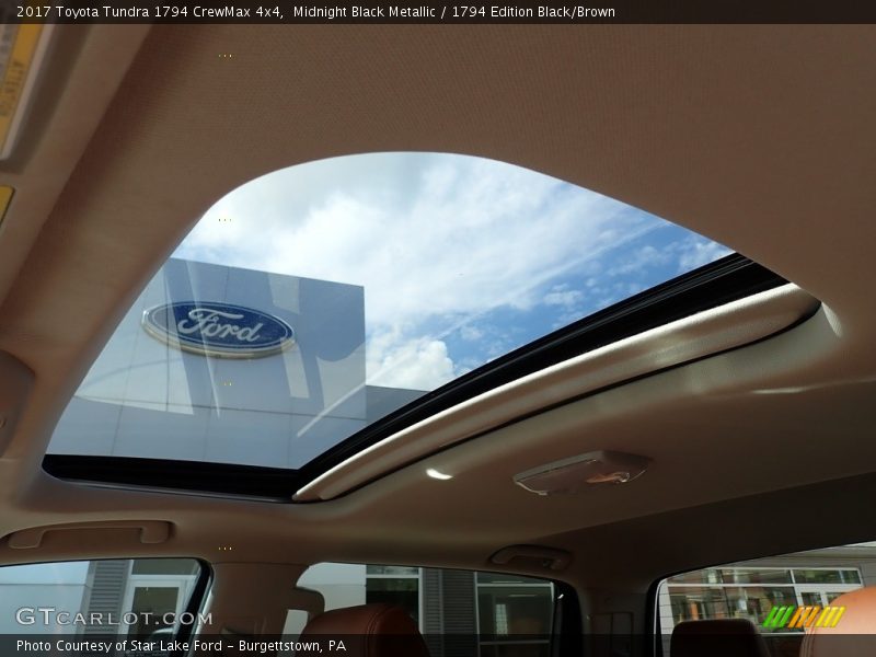 Midnight Black Metallic / 1794 Edition Black/Brown 2017 Toyota Tundra 1794 CrewMax 4x4