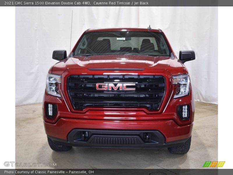 Cayenne Red Tintcoat / Jet Black 2021 GMC Sierra 1500 Elevation Double Cab 4WD