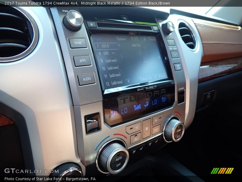 Midnight Black Metallic / 1794 Edition Black/Brown 2017 Toyota Tundra 1794 CrewMax 4x4