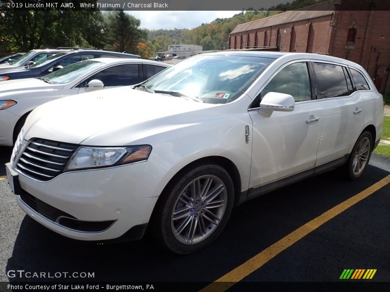 White Platinum / Charcoal Black 2019 Lincoln MKT AWD