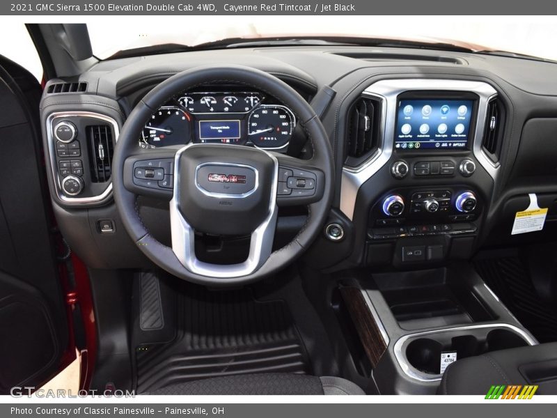 Cayenne Red Tintcoat / Jet Black 2021 GMC Sierra 1500 Elevation Double Cab 4WD