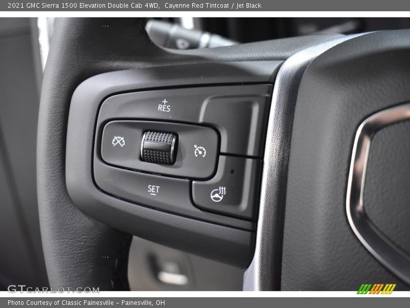 Cayenne Red Tintcoat / Jet Black 2021 GMC Sierra 1500 Elevation Double Cab 4WD