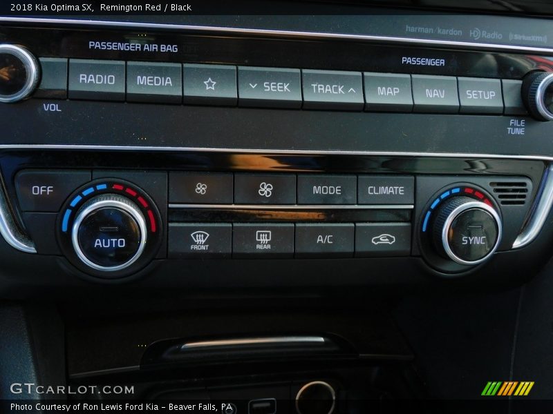 Controls of 2018 Optima SX
