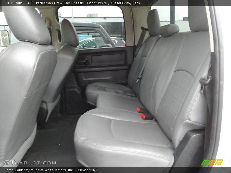Rear Seat of 2016 3500 Tradesman Crew Cab Chassis