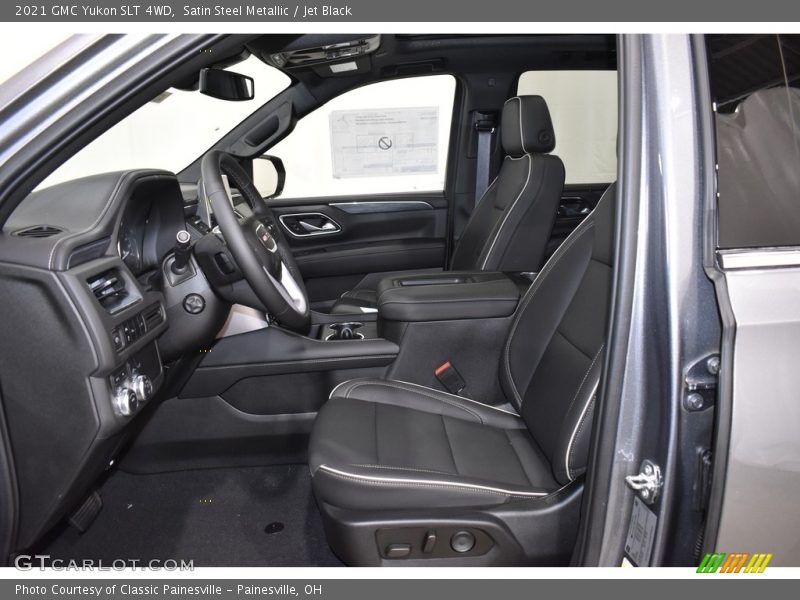 Satin Steel Metallic / Jet Black 2021 GMC Yukon SLT 4WD