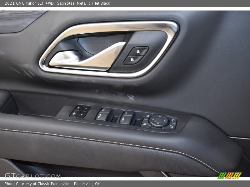 Satin Steel Metallic / Jet Black 2021 GMC Yukon SLT 4WD