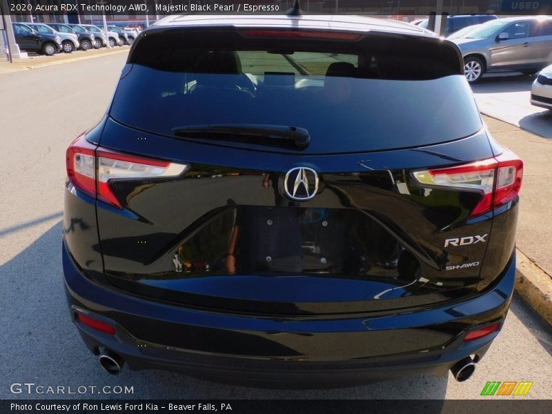 Majestic Black Pearl / Espresso 2020 Acura RDX Technology AWD