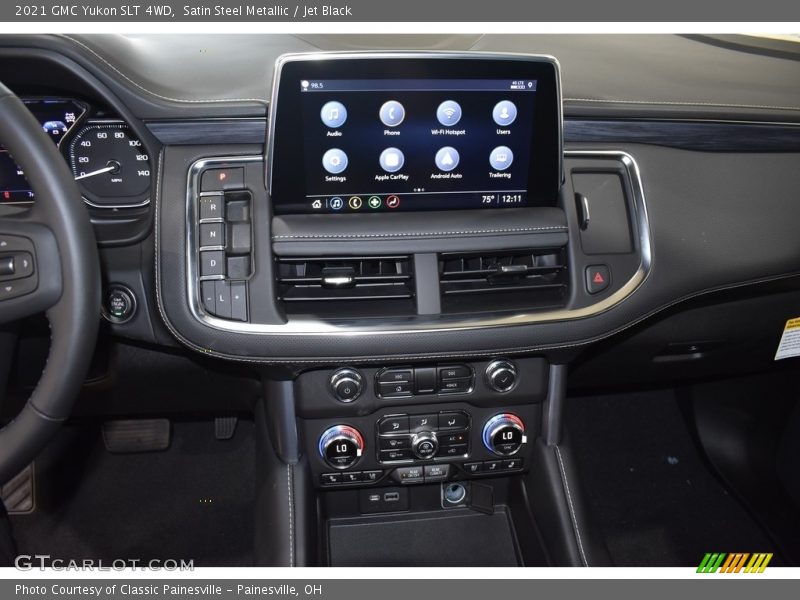 Satin Steel Metallic / Jet Black 2021 GMC Yukon SLT 4WD