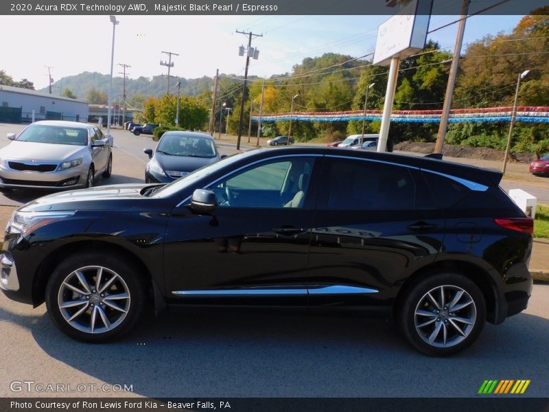 Majestic Black Pearl / Espresso 2020 Acura RDX Technology AWD
