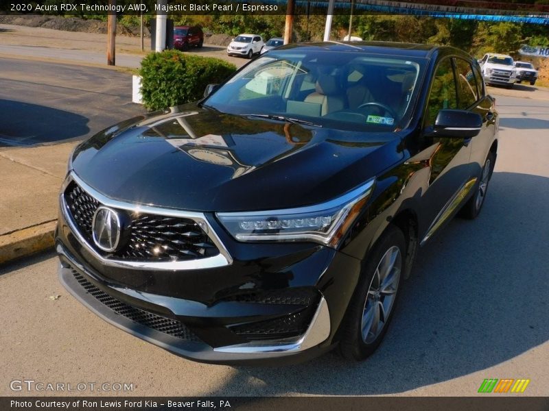 Majestic Black Pearl / Espresso 2020 Acura RDX Technology AWD