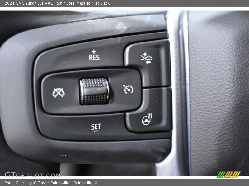 Satin Steel Metallic / Jet Black 2021 GMC Yukon SLT 4WD