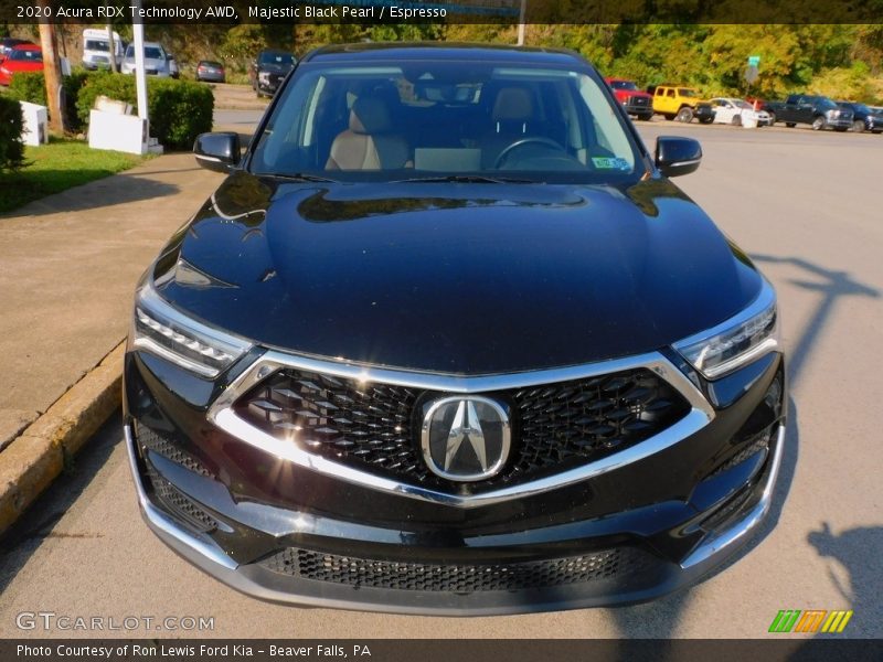 Majestic Black Pearl / Espresso 2020 Acura RDX Technology AWD