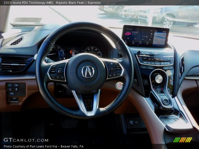 Majestic Black Pearl / Espresso 2020 Acura RDX Technology AWD