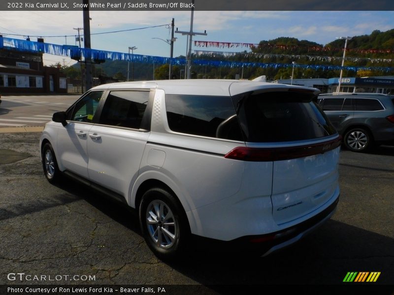 Snow White Pearl / Saddle Brown/Off Black 2022 Kia Carnival LX