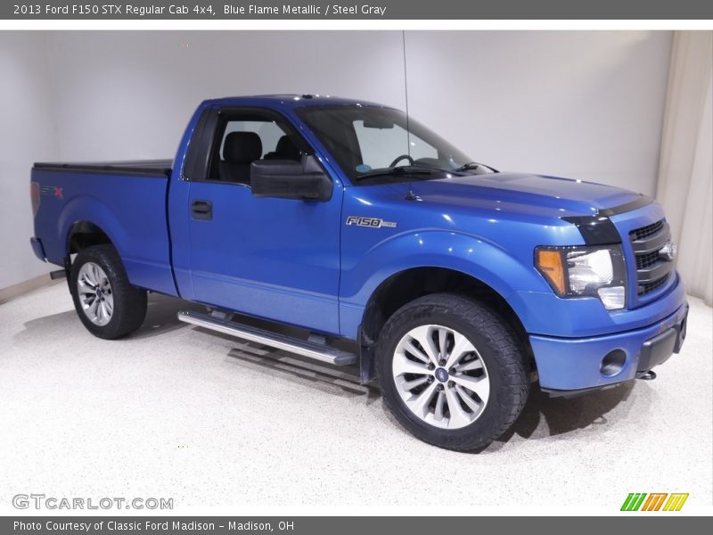 Blue Flame Metallic / Steel Gray 2013 Ford F150 STX Regular Cab 4x4