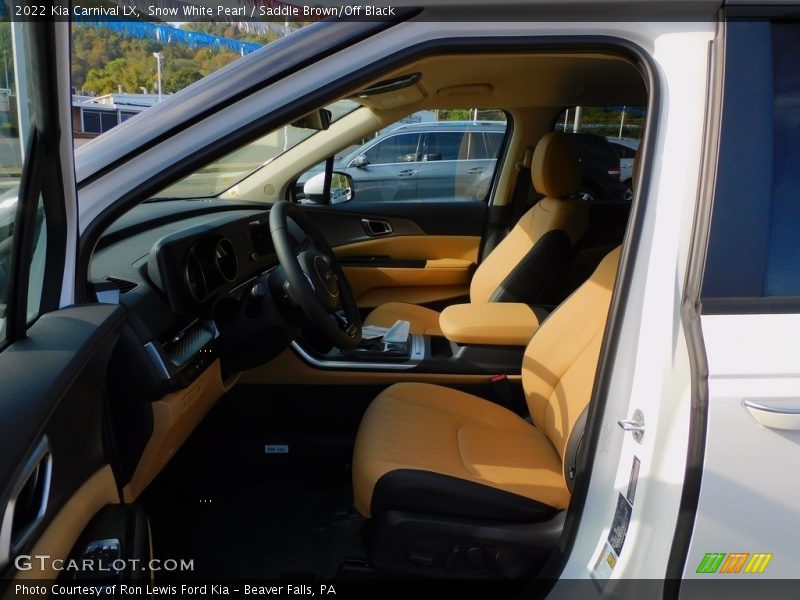 Front Seat of 2022 Carnival LX