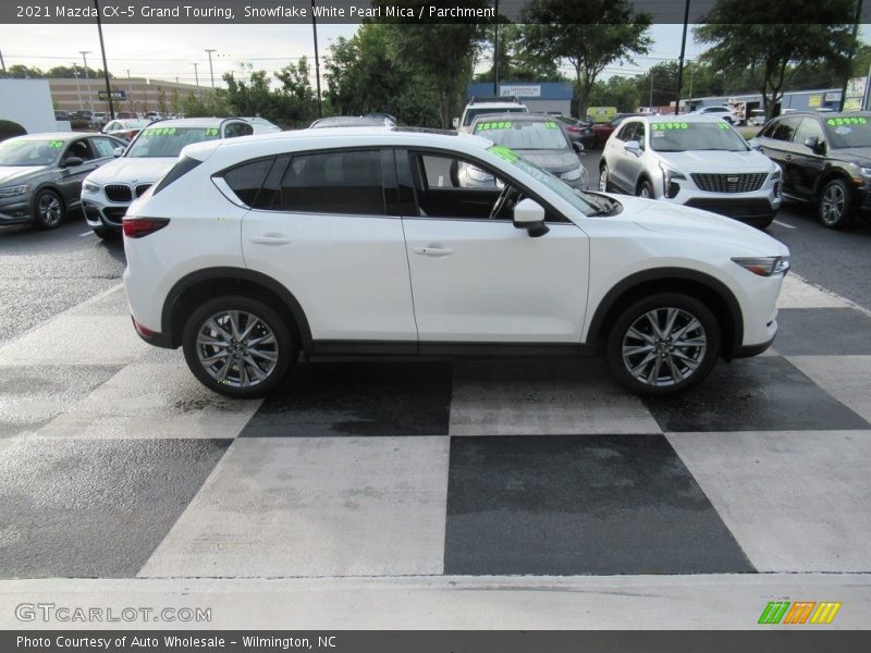 Snowflake White Pearl Mica / Parchment 2021 Mazda CX-5 Grand Touring