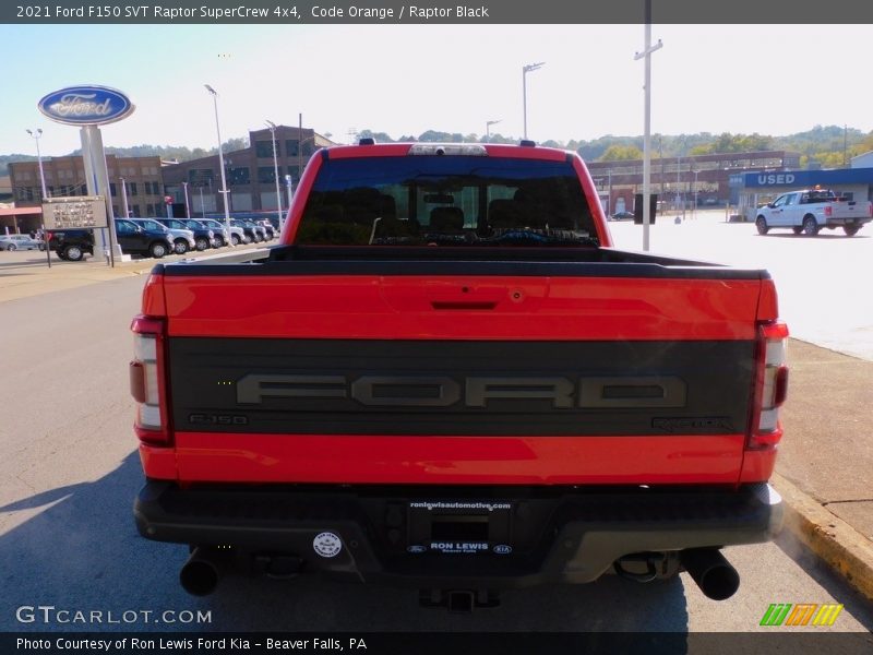 Code Orange / Raptor Black 2021 Ford F150 SVT Raptor SuperCrew 4x4