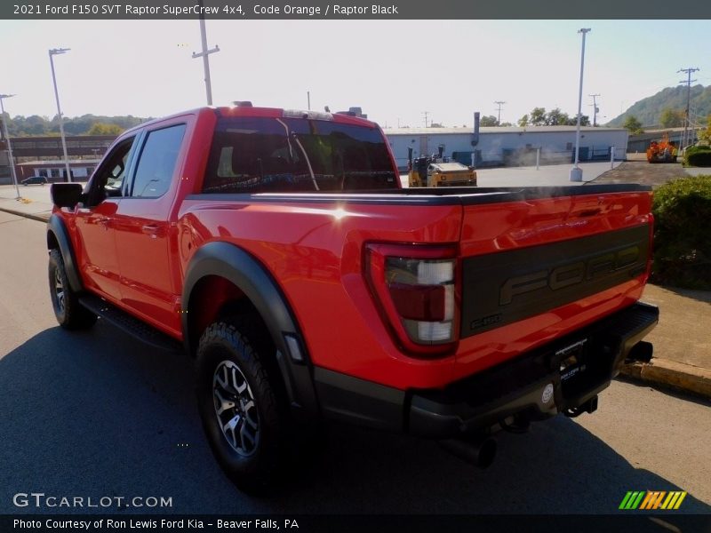 Code Orange / Raptor Black 2021 Ford F150 SVT Raptor SuperCrew 4x4