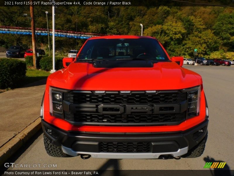 Code Orange / Raptor Black 2021 Ford F150 SVT Raptor SuperCrew 4x4