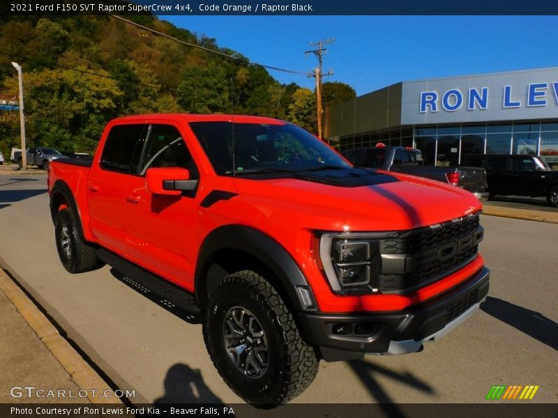 Code Orange / Raptor Black 2021 Ford F150 SVT Raptor SuperCrew 4x4