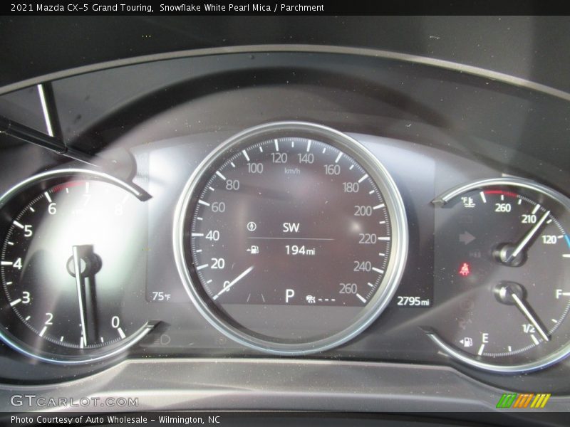 Snowflake White Pearl Mica / Parchment 2021 Mazda CX-5 Grand Touring