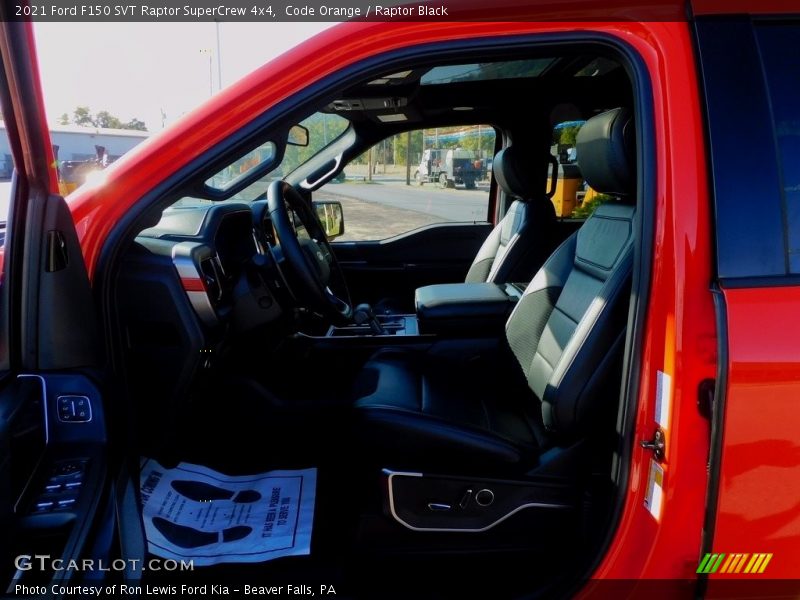Front Seat of 2021 F150 SVT Raptor SuperCrew 4x4