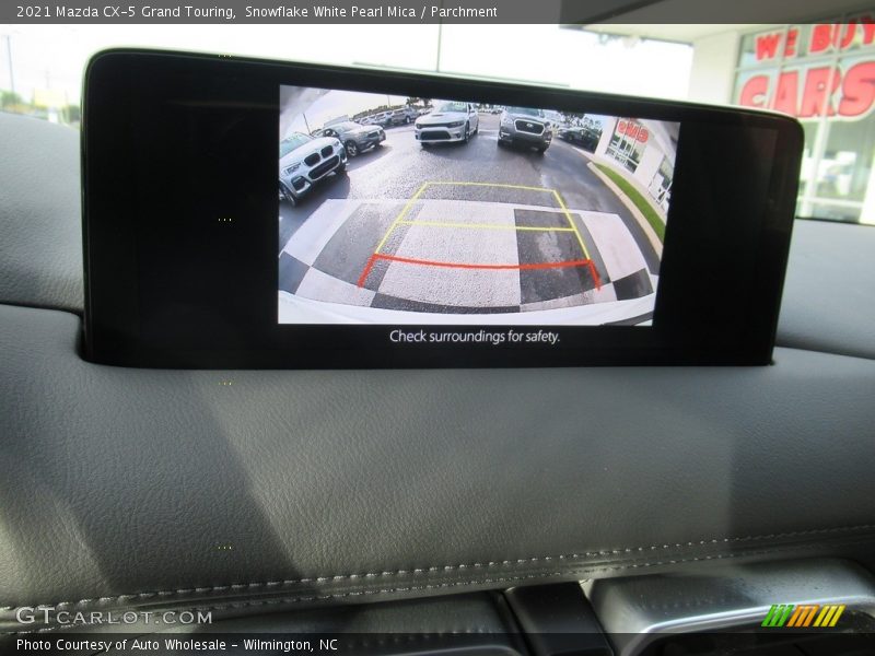 Snowflake White Pearl Mica / Parchment 2021 Mazda CX-5 Grand Touring