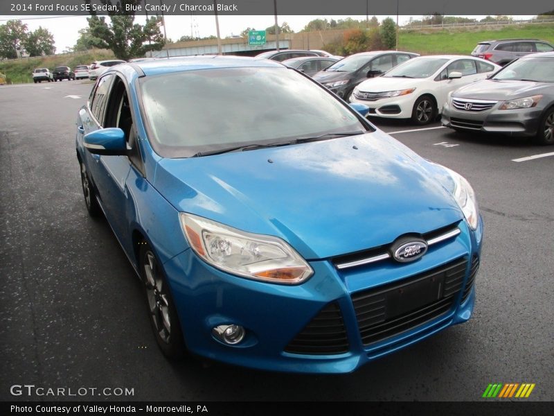 Blue Candy / Charcoal Black 2014 Ford Focus SE Sedan