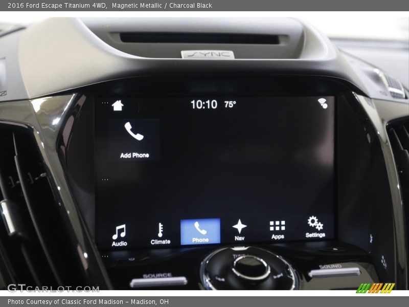 Magnetic Metallic / Charcoal Black 2016 Ford Escape Titanium 4WD