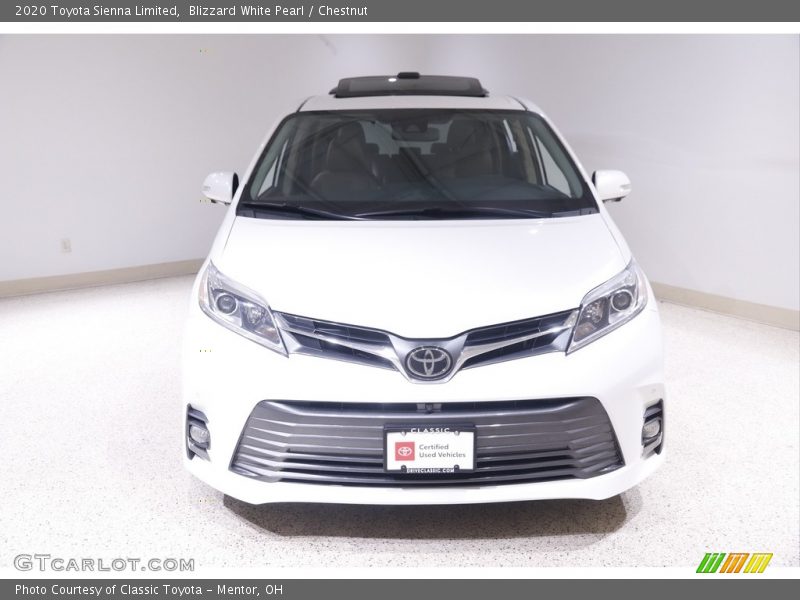 Blizzard White Pearl / Chestnut 2020 Toyota Sienna Limited