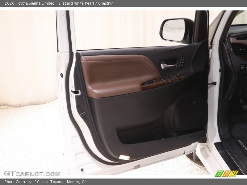 Blizzard White Pearl / Chestnut 2020 Toyota Sienna Limited