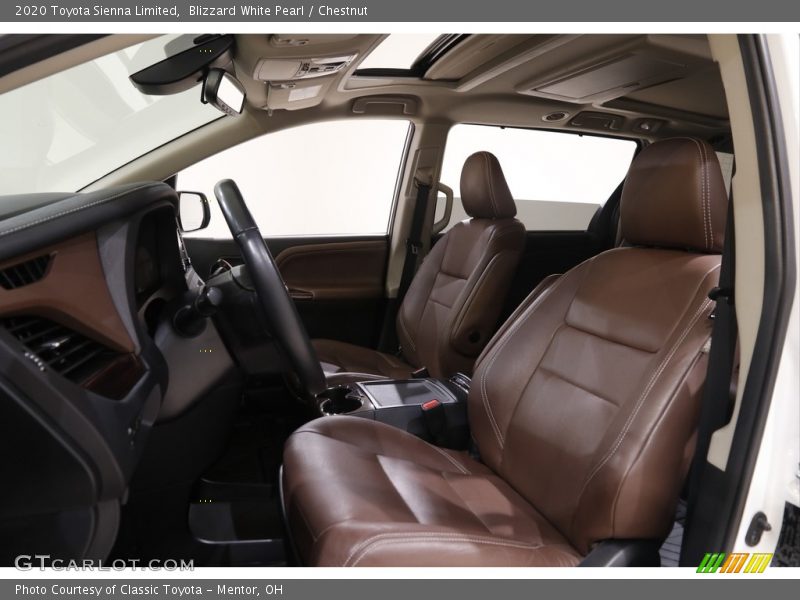 Blizzard White Pearl / Chestnut 2020 Toyota Sienna Limited
