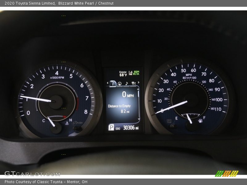 Blizzard White Pearl / Chestnut 2020 Toyota Sienna Limited