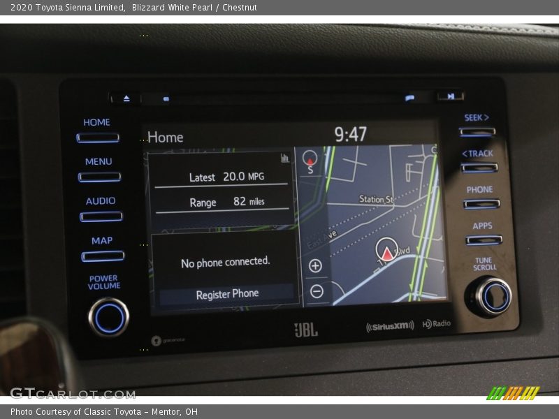 Blizzard White Pearl / Chestnut 2020 Toyota Sienna Limited