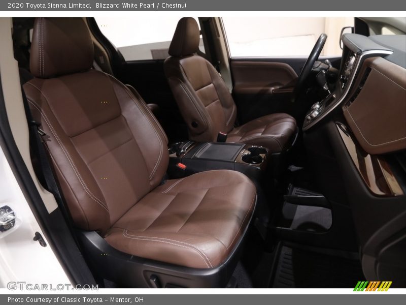 Blizzard White Pearl / Chestnut 2020 Toyota Sienna Limited
