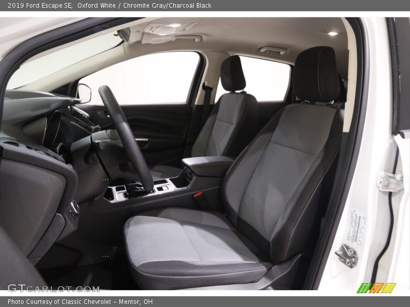 Oxford White / Chromite Gray/Charcoal Black 2019 Ford Escape SE