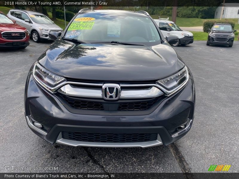 Gunmetal Metallic / Gray 2018 Honda CR-V Touring AWD
