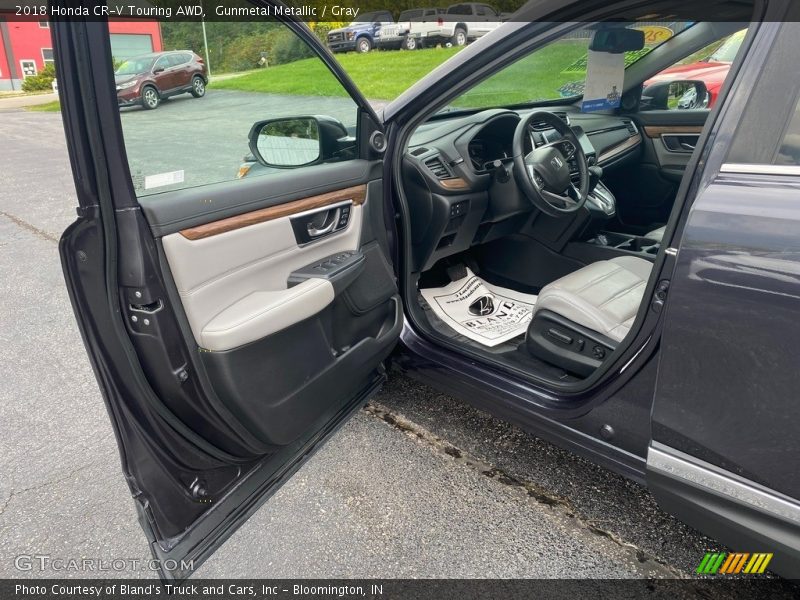 Gunmetal Metallic / Gray 2018 Honda CR-V Touring AWD