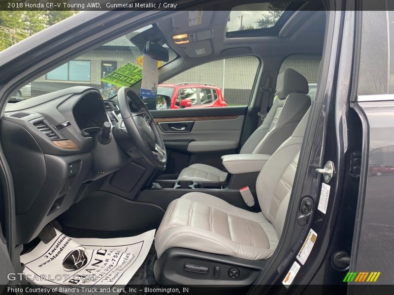 Gunmetal Metallic / Gray 2018 Honda CR-V Touring AWD