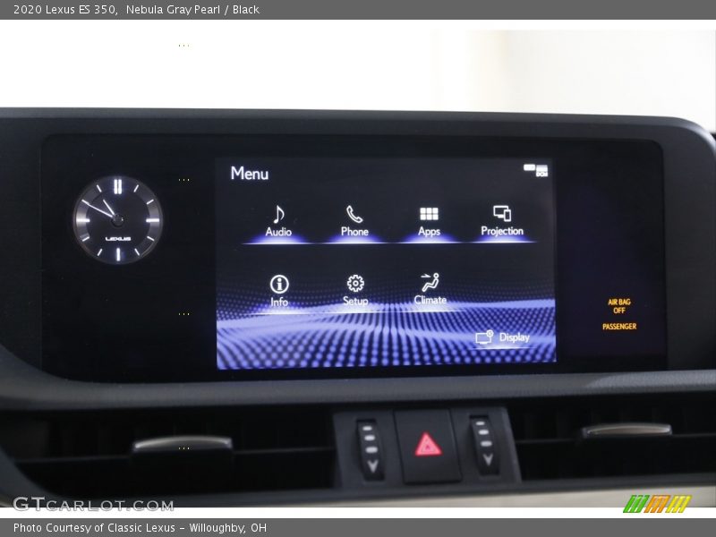 Nebula Gray Pearl / Black 2020 Lexus ES 350