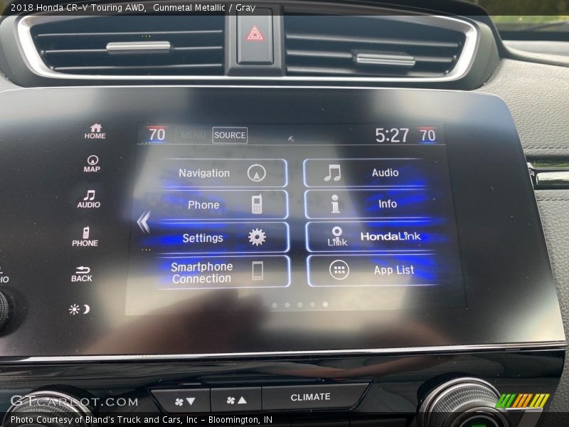 Gunmetal Metallic / Gray 2018 Honda CR-V Touring AWD
