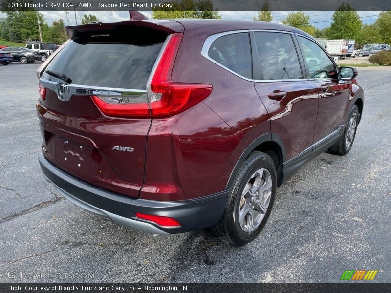 Basque Red Pearl II / Gray 2019 Honda CR-V EX-L AWD