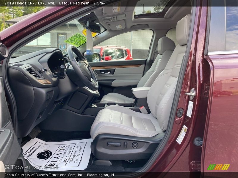 Basque Red Pearl II / Gray 2019 Honda CR-V EX-L AWD