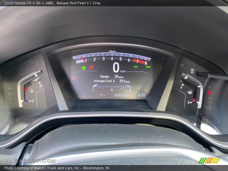 Basque Red Pearl II / Gray 2019 Honda CR-V EX-L AWD