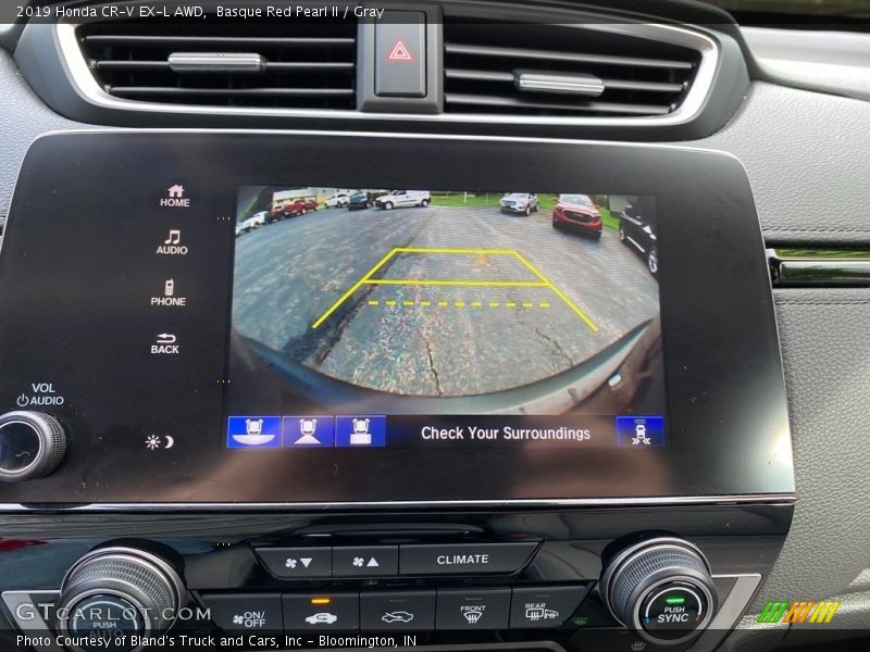 Basque Red Pearl II / Gray 2019 Honda CR-V EX-L AWD