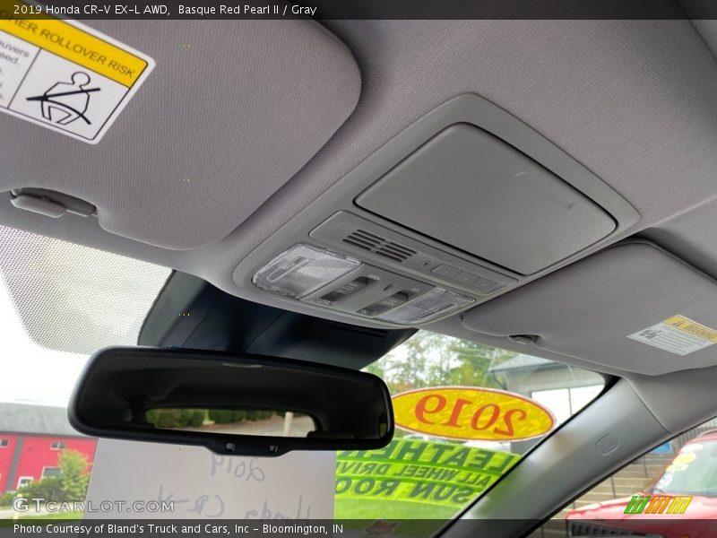 Basque Red Pearl II / Gray 2019 Honda CR-V EX-L AWD