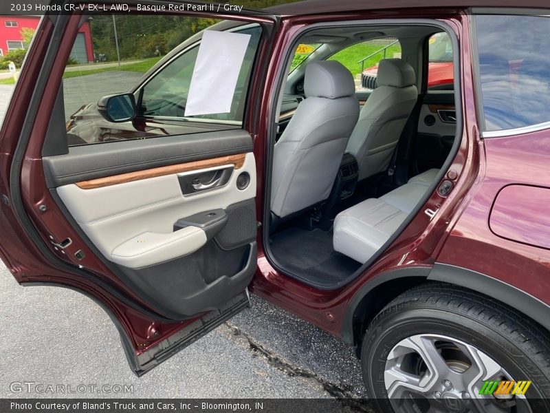 Basque Red Pearl II / Gray 2019 Honda CR-V EX-L AWD
